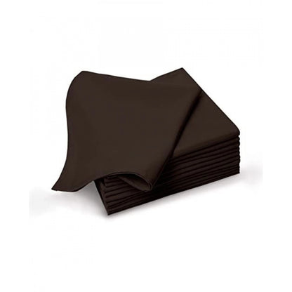 Solid Cotton Napkins Sets (Brown)