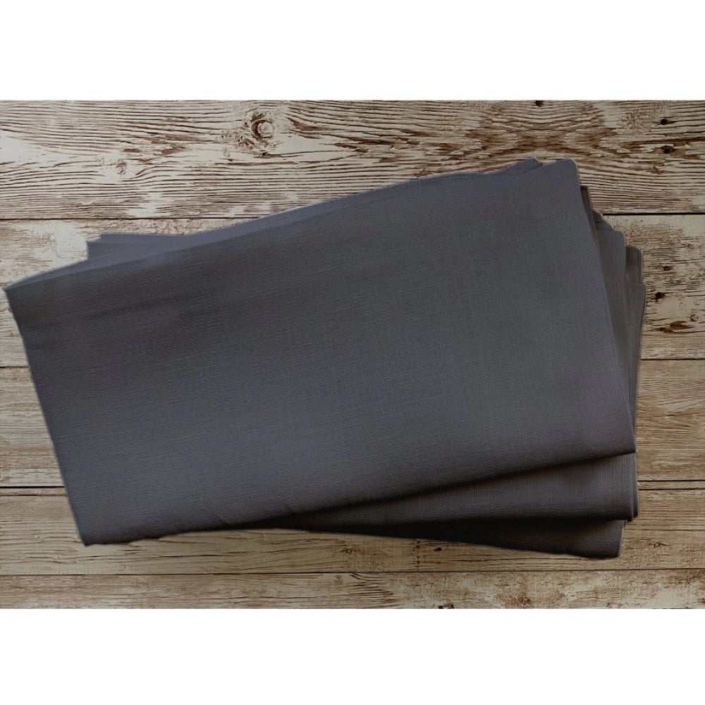 Solid Cotton Napkins Sets (Steel Grey)