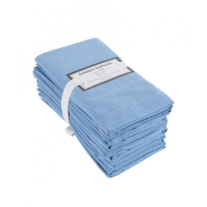 Solid Cotton Napkins Sets (Sky Blue)