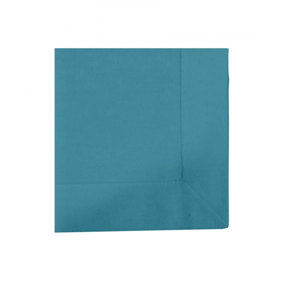 Solid Cotton Napkins Sets (Turquoise Blue)