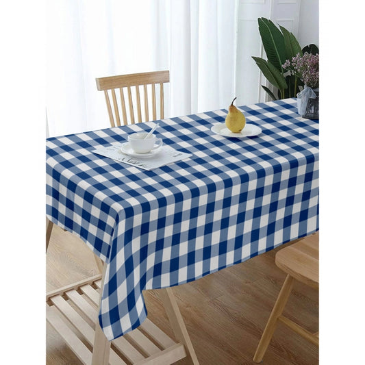 Checked Cotton Checks Table Cloth (Blue)