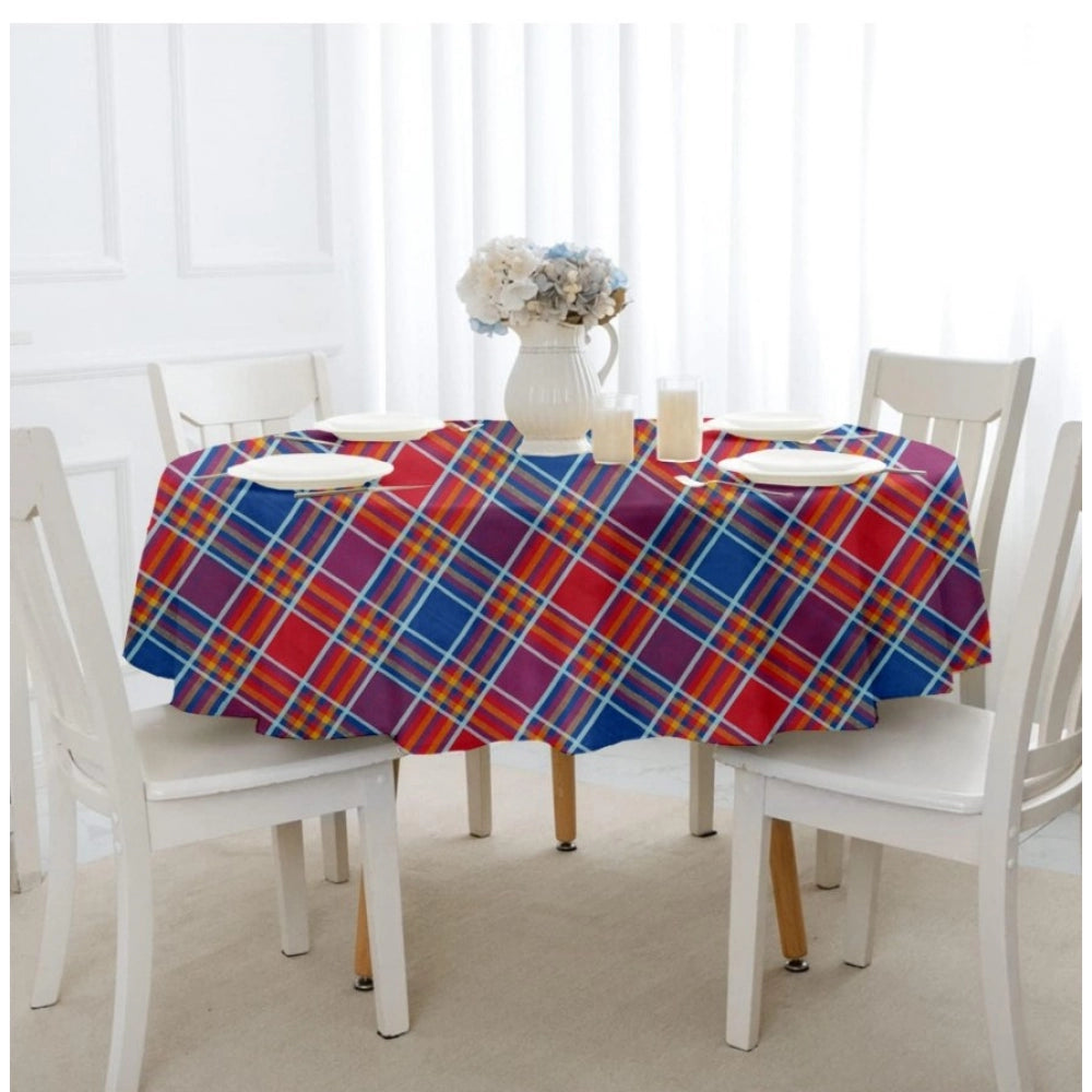 Checked Cotton Checks Table Cloth (Multicolor)