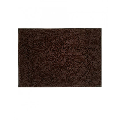 Solid Polyester Bathmat (Brown)