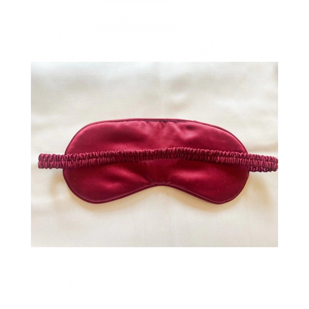 Solid Satin Silk Eyemasks (Maroon)