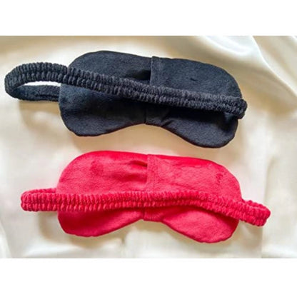 Solid Velvet Eyemasks (Black &amp; Red)