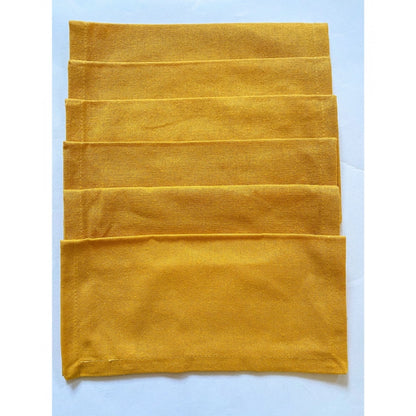 Solid Cotton Napkins Sets (Yellow)