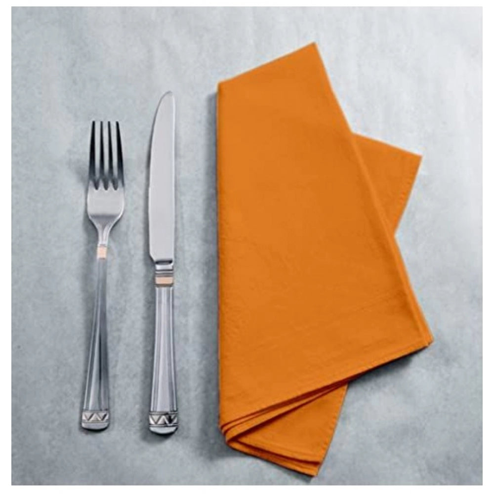 Solid Cotton Napkins Sets (Orange)