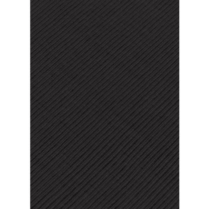 Ribbed Cotton Place Mats Sets (Black)