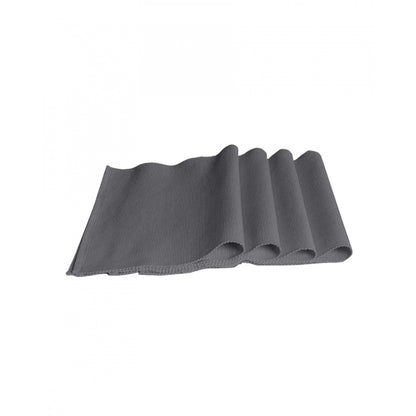 Ribbed Cotton Place Mats Sets (Grey)