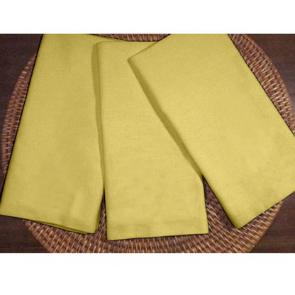 Solid Cotton Napkins Sets (Yellow)