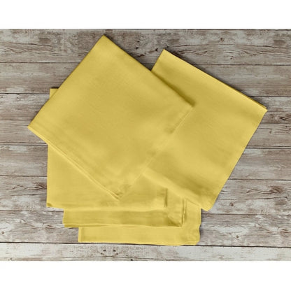 Solid Cotton Napkins Sets (Yellow)