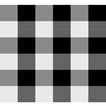 Checked Cotton Checks Table Cloth (Black)