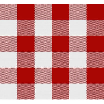 Checked Cotton Checks Table Cloth (Red)