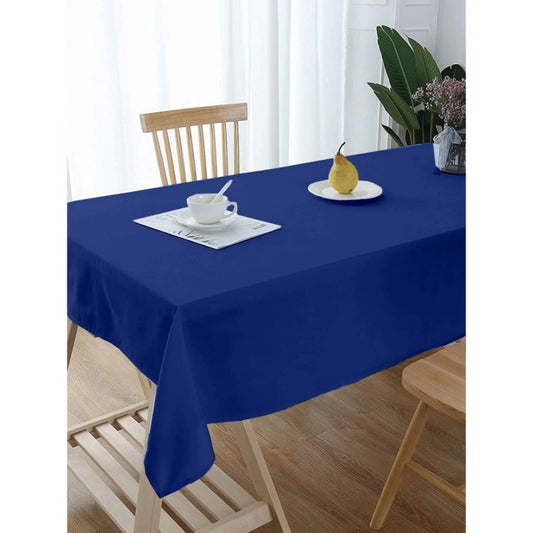 Solid Cotton Plain Table Cloth (Blue)