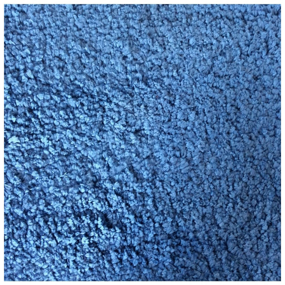 Solid Polyester Bathmat (Blue)