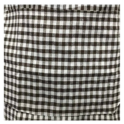 Generic Checked Cotton Aprons (Brown)