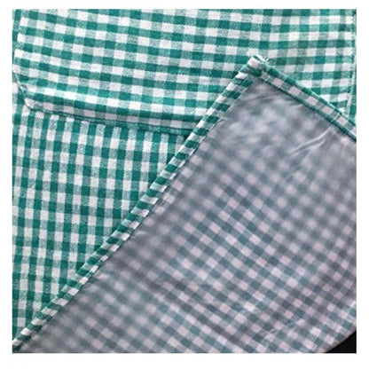 Generic Checked Cotton Aprons (Green)