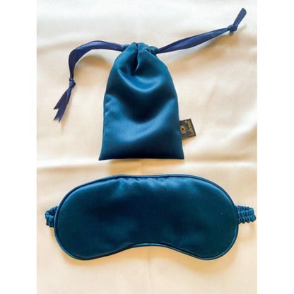 Solid Satin Silk Eyemasks (Navy Blue)