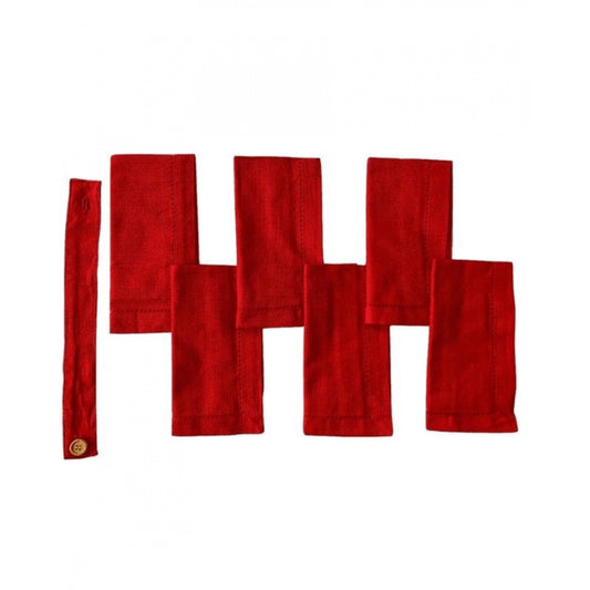 Solid Cotton Napkins Sets (Red)