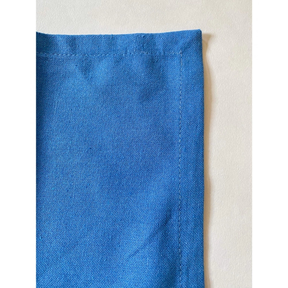 Solid Cotton Napkins Sets (Blue)