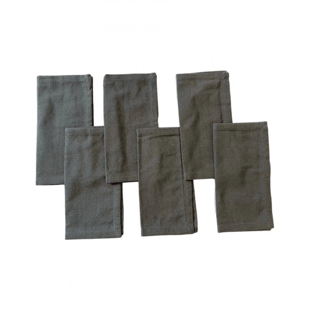 Solid Cotton Napkins Sets (Grey)