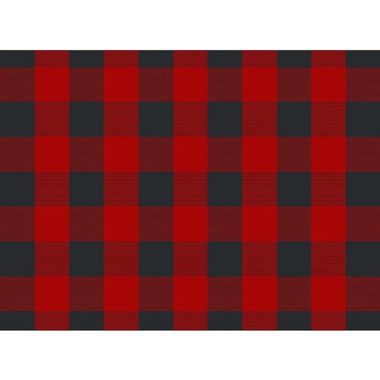 Checked Cotton Place Mats Sets (Red &amp; Black)