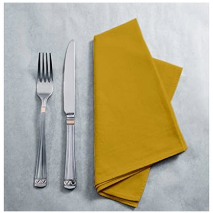 Solid Cotton Napkins Sets (Mustard Yellow)