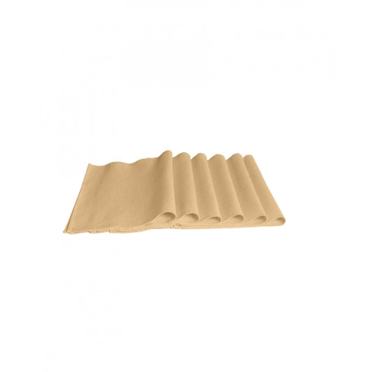 Ribbed Cotton Place Mats Sets (Beige)