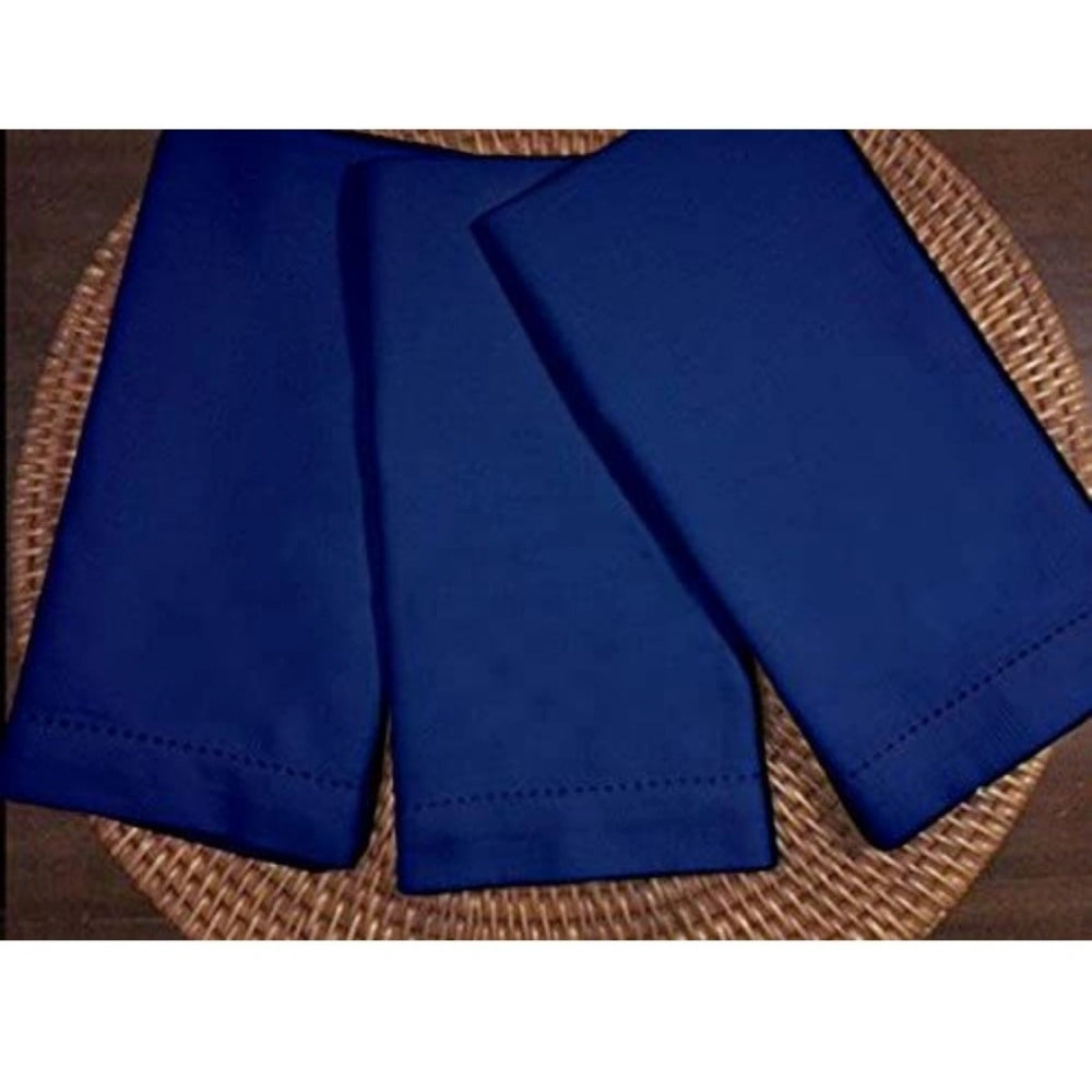 Solid Cotton Napkins Sets (Blue)