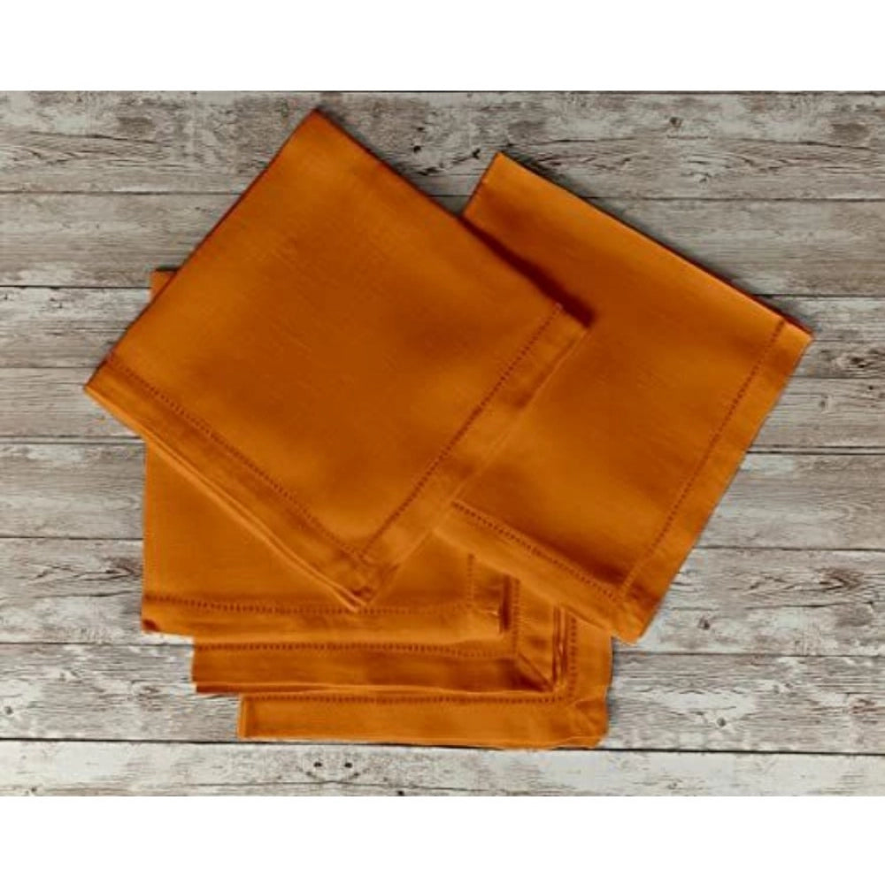 Solid Cotton Napkins Sets ( Orange)