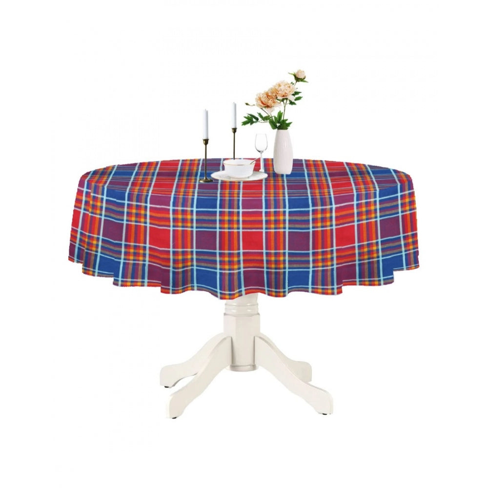 Checked Cotton Checks Table Cloth (Multicolor)