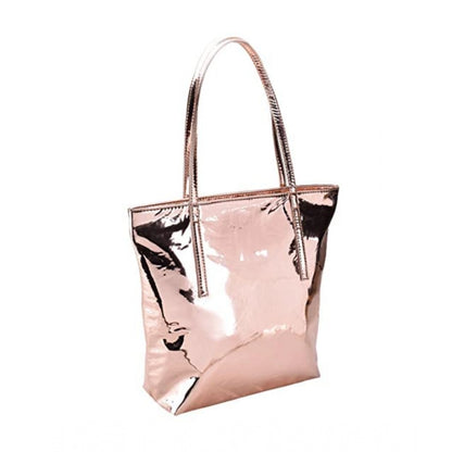 Generic Women's Synthetic Solid Shoulder Bag (Rose Gold )