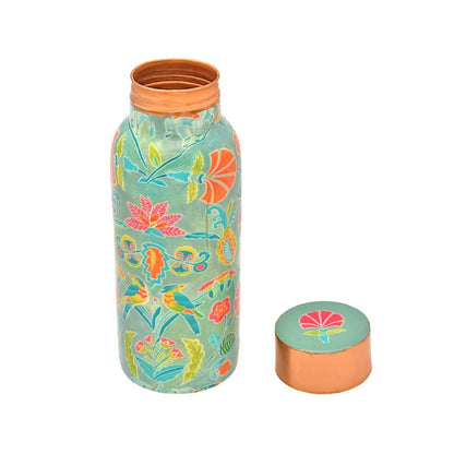 Copper Orio Printed Water Bottle 500 Ml (Green)