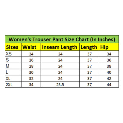 Women's Casual Cotton Flax Solid Adjustable Waist Trouser Pants (Black)