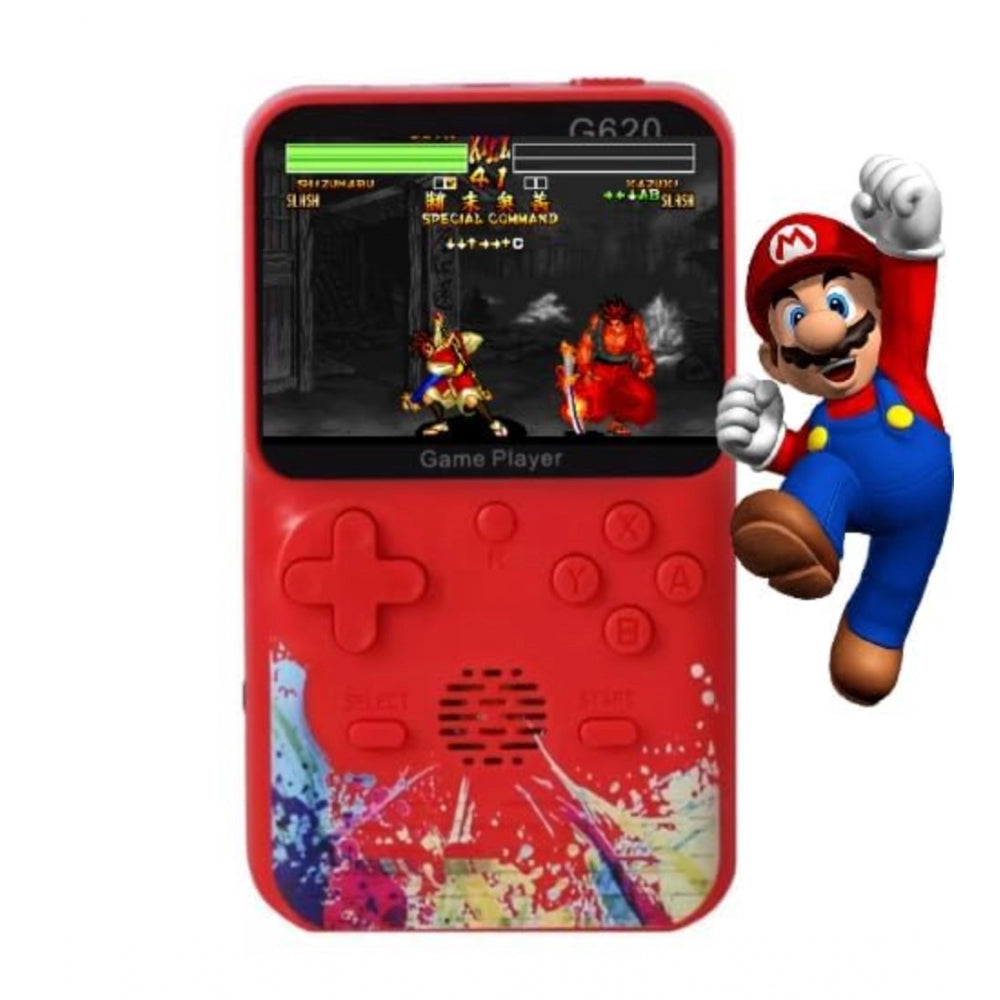 Plastic Video Game For Kids Console 500 In1 Classic Games (Red)