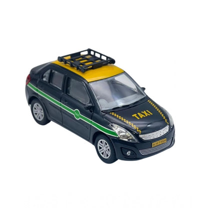 Plastic Ola Uber Swift Taxi Model Openable Doors Pull Back Action Car For Kids (Black)