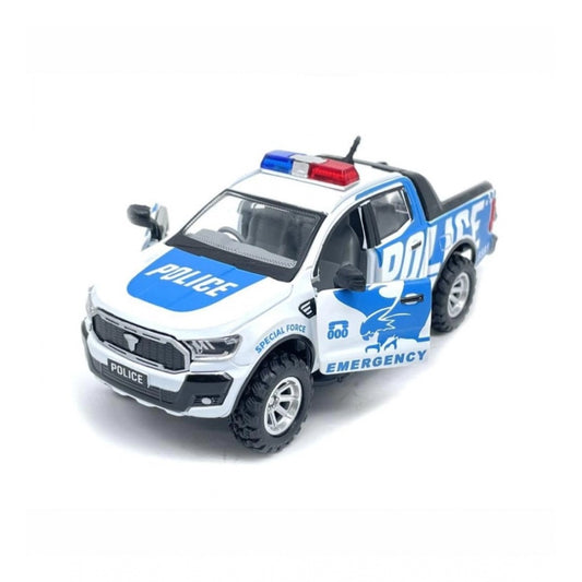 Plastic Police Car For Kids (White)