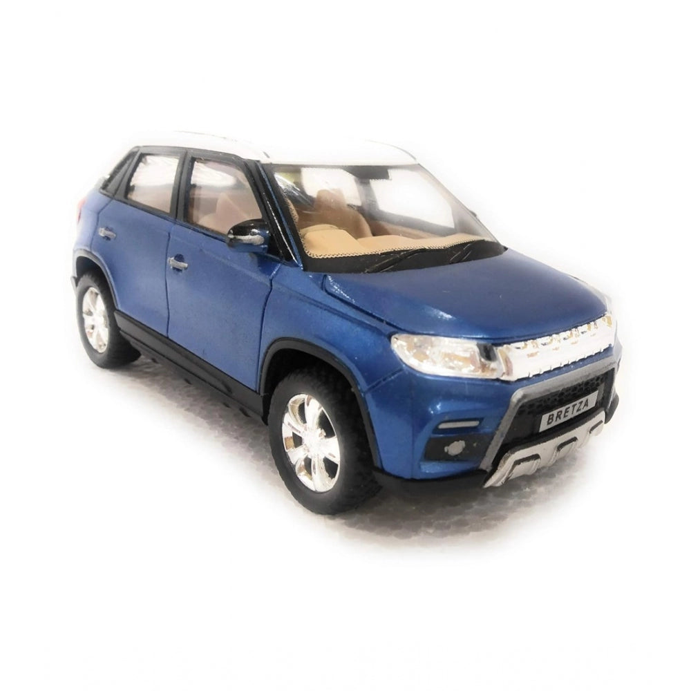 Plastic Brezza Suv Pull Back Action Car (Blue)