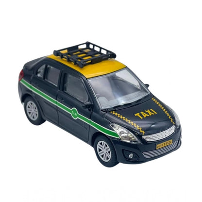 Plastic Ola Uber Swift Taxi Model Openable Doors Pull Back Action Car For Kids (Black)