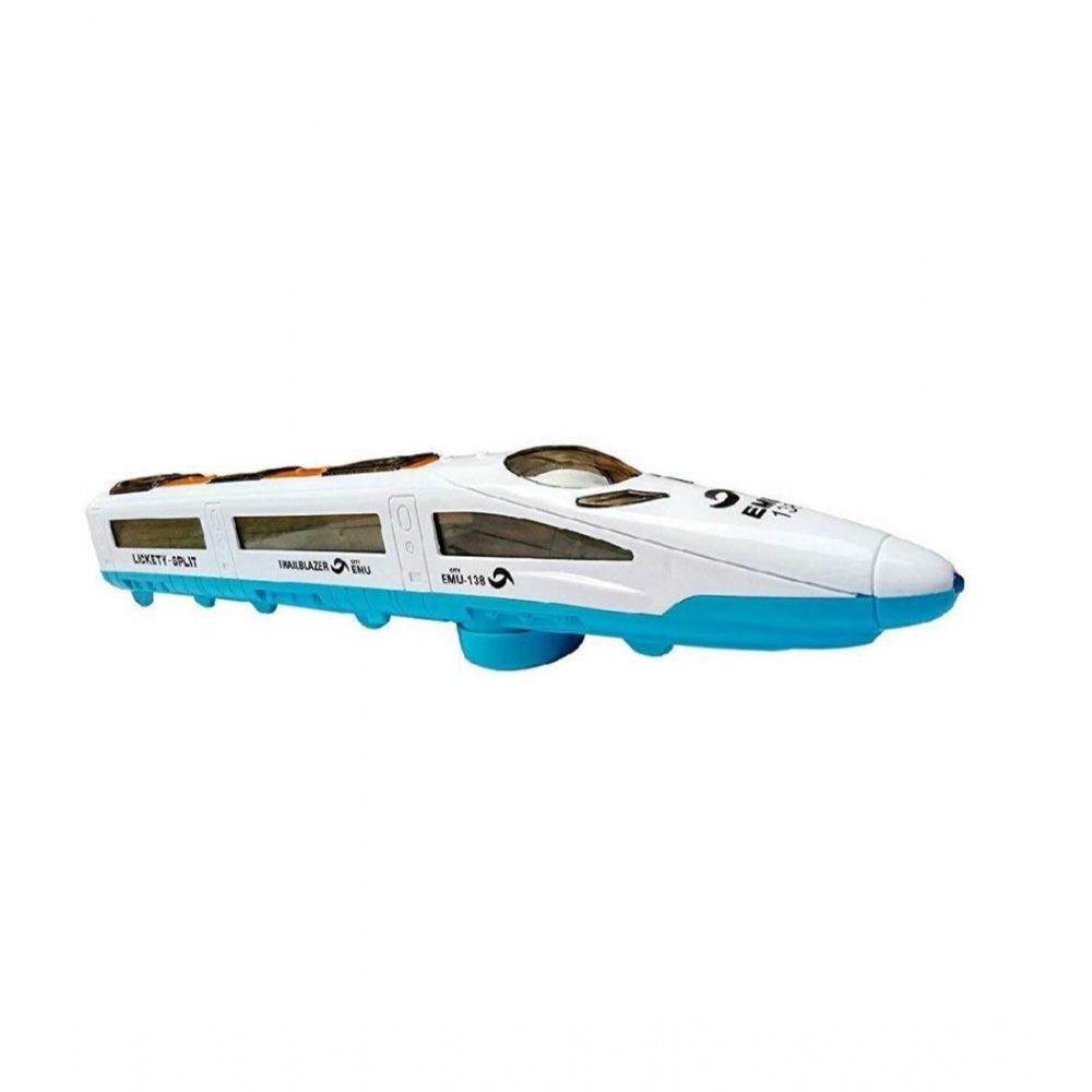 Plastic 3D Light  Sound Auto Moving System Emu Speed Train (Assorted)