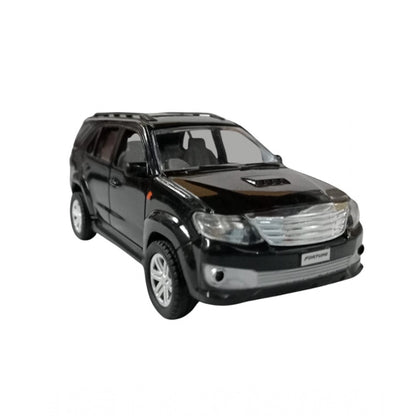 Plastic Pull Back Action Suv Fortuner (Black)