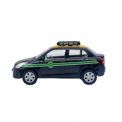 Plastic Ola Uber Swift Taxi Model Openable Doors Pull Back Action Car For Kids (Black)