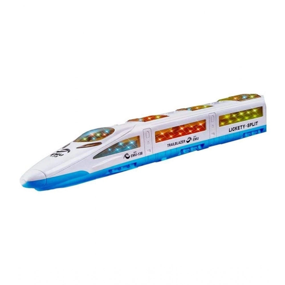 Plastic 3D Light  Sound Auto Moving System Emu Speed Train (Assorted)