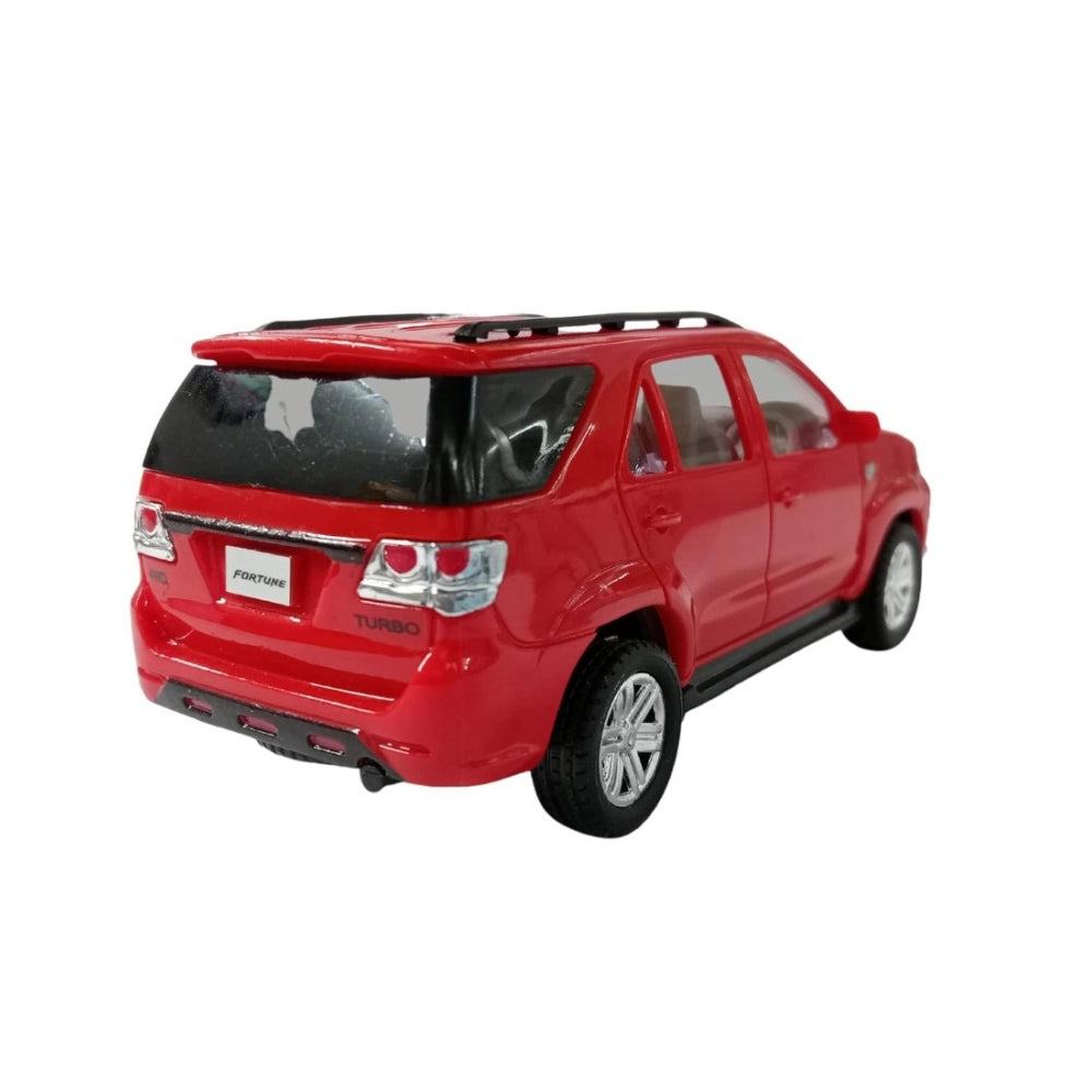 Plastic Pull Back Action Suv Fortuner (Red)