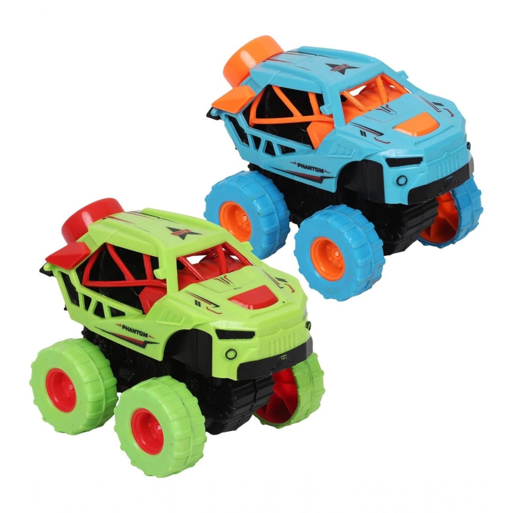 Plastic Friction Powered Monster Truck Push  Go Off Road Car (Assorted)