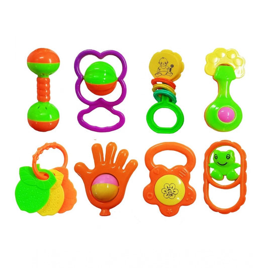 Plastic Non Toxic Rattle Set For Babies  (Multicolor)