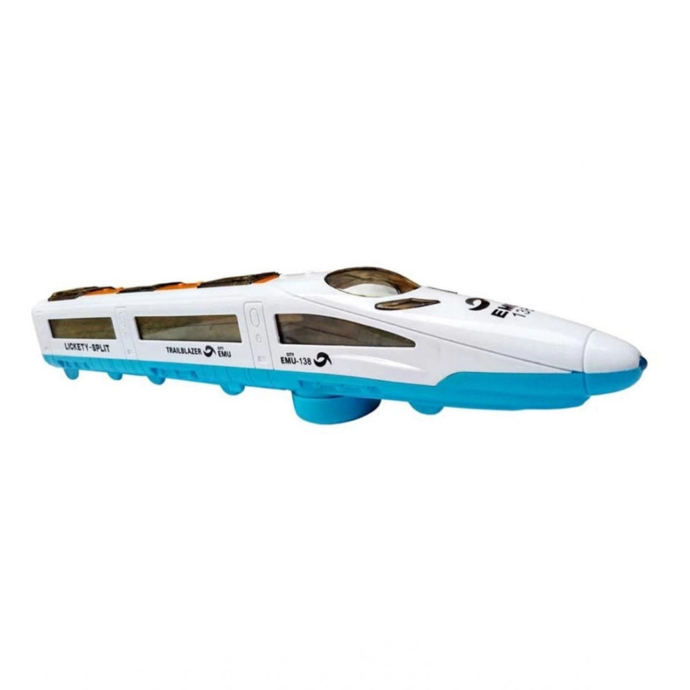 Plastic 3D Light  Sound Auto Moving System Emu Speed Train (Assorted)