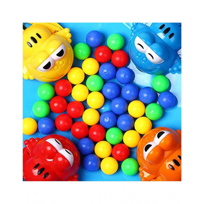 Plastic Frog Eat Beans Game4 Players (Multicolor)