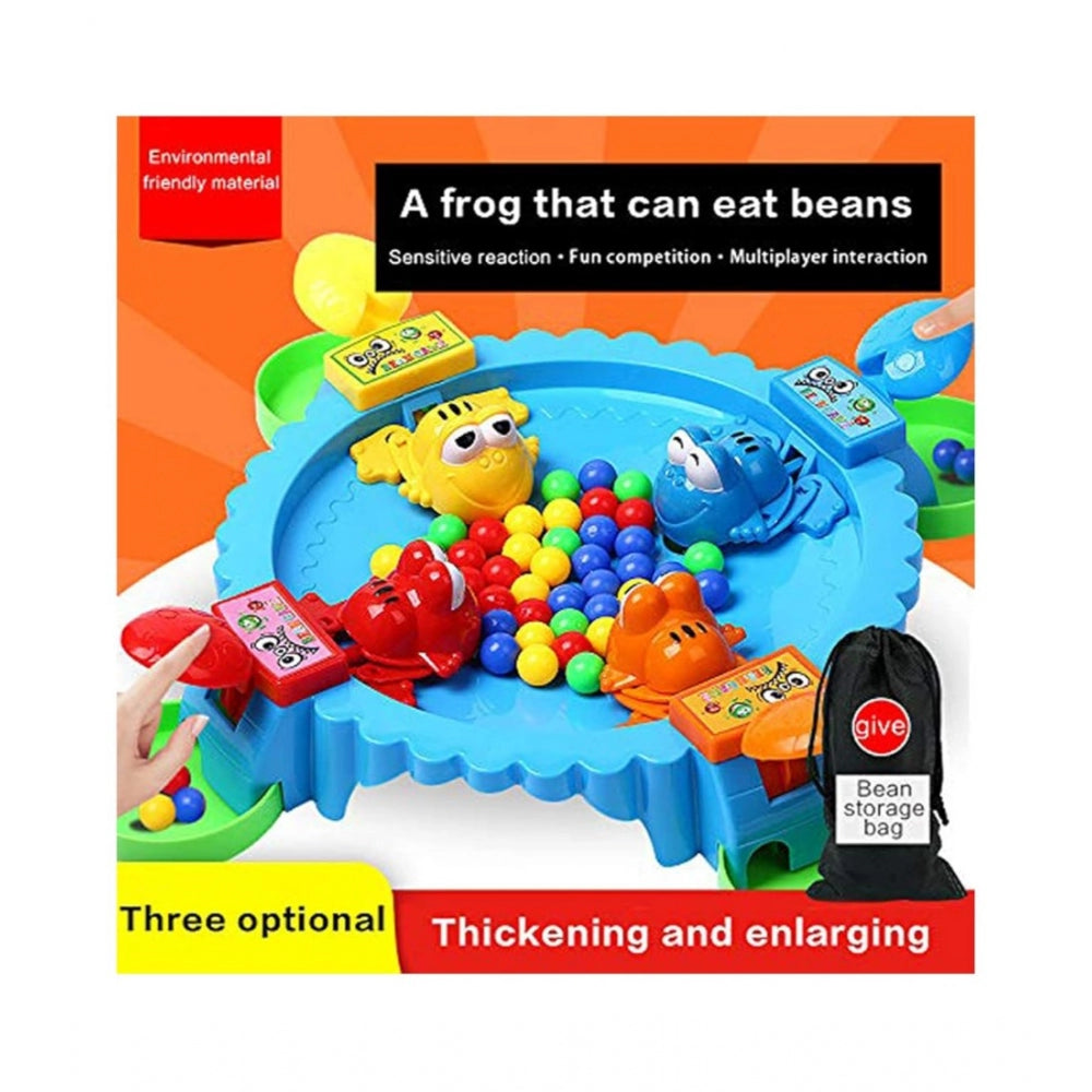 Plastic Frog Eat Beans Game4 Players (Multicolor)