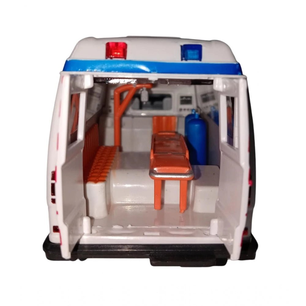 Plastic Ambulance Emergency Medical Technicians Bus Suv Car (White)